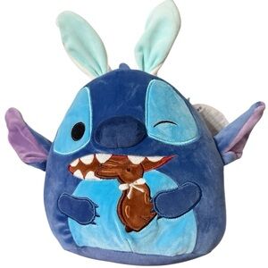 Disney Stitch Squishmallow Plush – Easter Bunny Edition
